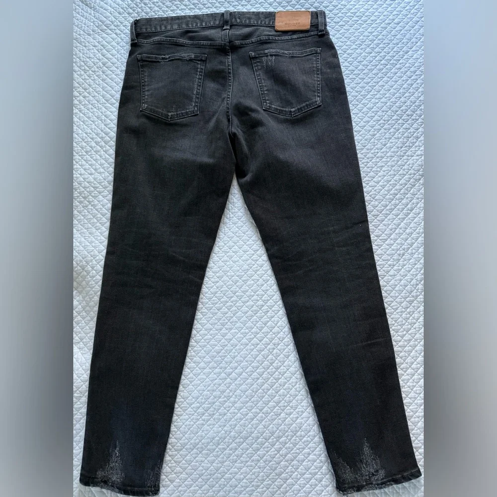 Moussy Vintage Black Skinny Jeans Distressed Stretch SZ 30